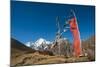 Prayers Flags on the Lasa-Gasa Trekking Route, Thimpu District, Bhutan, Asia-Alex Treadway-Mounted Photographic Print