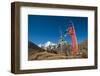 Prayers Flags on the Lasa-Gasa Trekking Route, Thimpu District, Bhutan, Asia-Alex Treadway-Framed Photographic Print