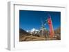 Prayers Flags on the Lasa-Gasa Trekking Route, Thimpu District, Bhutan, Asia-Alex Treadway-Framed Photographic Print