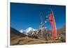 Prayers Flags on the Lasa-Gasa Trekking Route, Thimpu District, Bhutan, Asia-Alex Treadway-Framed Premium Photographic Print