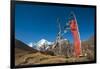 Prayers Flags on the Lasa-Gasa Trekking Route, Thimpu District, Bhutan, Asia-Alex Treadway-Framed Premium Photographic Print