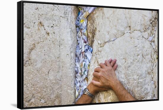 Prayers in the Western Wall-Jon Hicks-Framed Stretched Canvas