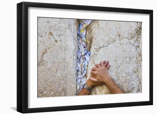 Prayers in the Western Wall-Jon Hicks-Framed Photographic Print