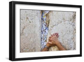 Prayers in the Western Wall-Jon Hicks-Framed Photographic Print