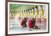 Prayers in U Min Thonze Pagoda-Berthold Dieckfoss-Framed Giclee Print
