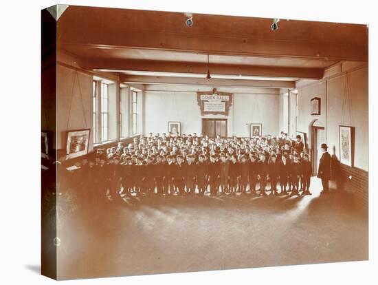 Prayers, Jews Free School, Stepney, London, 1908-null-Stretched Canvas
