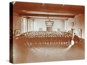 Prayers, Jews Free School, Stepney, London, 1908-null-Stretched Canvas