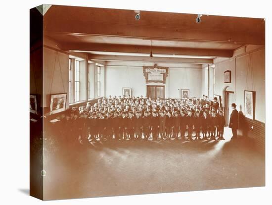 Prayers, Jews Free School, Stepney, London, 1908-null-Stretched Canvas