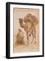 Praying Arab with a Secured Camel-Ippolito Caffi-Framed Giclee Print