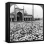 Praying at Jumma Musjid, Delhi, India, 1904-Underwood & Underwood-Framed Stretched Canvas