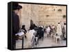 Praying at the Western (Wailing) Wall, Old Walled City, Jerusalem, Israel, Middle East-Christian Kober-Framed Stretched Canvas