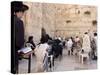 Praying at the Western (Wailing) Wall, Old Walled City, Jerusalem, Israel, Middle East-Christian Kober-Stretched Canvas