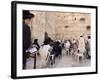 Praying at the Western (Wailing) Wall, Old Walled City, Jerusalem, Israel, Middle East-Christian Kober-Framed Photographic Print