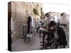 Praying at the Western (Wailing) Wall, Old Walled City, Jerusalem, Israel, Middle East-Christian Kober-Stretched Canvas