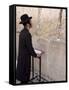 Praying at the Western (Wailing) Wall, Old Walled City, Jerusalem, Israel, Middle East-Christian Kober-Framed Stretched Canvas