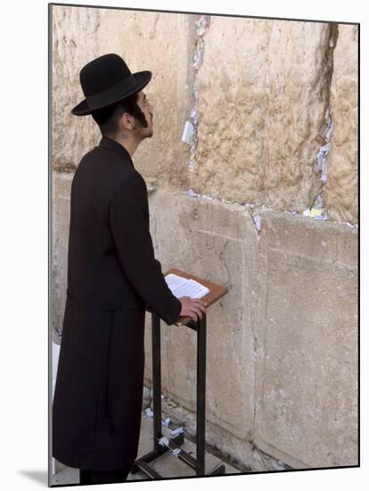 Praying at the Western (Wailing) Wall, Old Walled City, Jerusalem, Israel, Middle East-Christian Kober-Mounted Photographic Print
