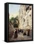 Praying at the Western Wall, Jerusalem-Gustave Bauernfeind-Framed Stretched Canvas