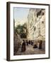 Praying at the Western Wall, Jerusalem-Gustave Bauernfeind-Framed Giclee Print