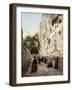 Praying at the Western Wall, Jerusalem-Gustave Bauernfeind-Framed Giclee Print