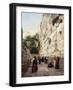 Praying at the Western Wall, Jerusalem-Gustave Bauernfeind-Framed Giclee Print