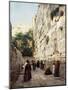 Praying at the Western Wall, Jerusalem-Gustave Bauernfeind-Mounted Giclee Print