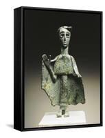 Praying Bronze Statuette, Nuraghic Civilization-null-Framed Stretched Canvas