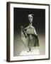 Praying Bronze Statuette, Nuraghic Civilization-null-Framed Giclee Print