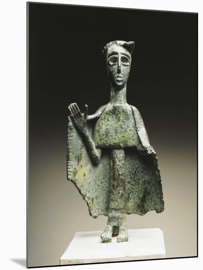 Praying Bronze Statuette, Nuraghic Civilization-null-Mounted Giclee Print