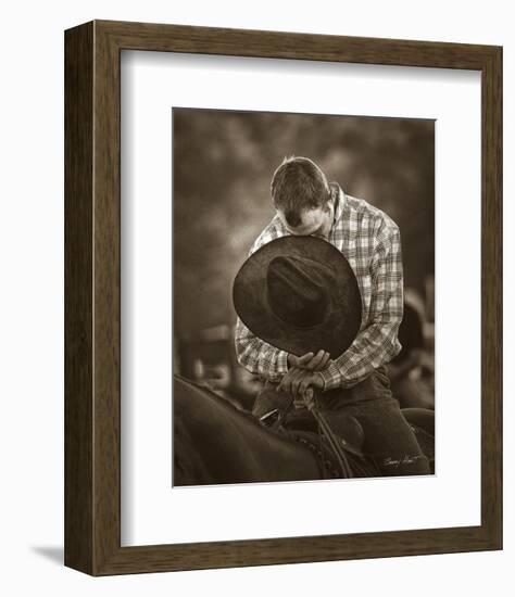 Praying Cowboy-Barry Hart-Framed Art Print