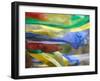 Praying Flags Against Blue Sky at Pepe La Pass, Phobjikha Valley, Gangtey, Bhutan-Keren Su-Framed Photographic Print