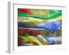 Praying Flags Against Blue Sky at Pepe La Pass, Phobjikha Valley, Gangtey, Bhutan-Keren Su-Framed Photographic Print