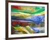 Praying Flags Against Blue Sky at Pepe La Pass, Phobjikha Valley, Gangtey, Bhutan-Keren Su-Framed Photographic Print