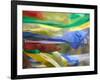 Praying Flags Against Blue Sky at Pepe La Pass, Phobjikha Valley, Gangtey, Bhutan-Keren Su-Framed Photographic Print