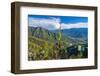 Praying Flags before the Tiger's Nest, Taktsang Goempa Monastery Hanging in the Cliffs, Bhutan-Michael Runkel-Framed Photographic Print