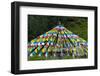 Praying flags in Mati Temple Scenic Area, Zhangye, Gansu Province, China-Keren Su-Framed Photographic Print