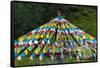 Praying flags in Mati Temple Scenic Area, Zhangye, Gansu Province, China-Keren Su-Framed Stretched Canvas