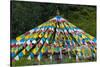 Praying flags in Mati Temple Scenic Area, Zhangye, Gansu Province, China-Keren Su-Stretched Canvas