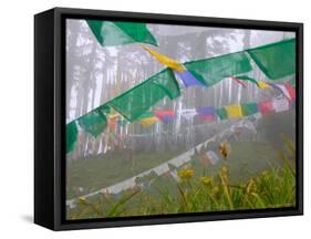 Praying Flags in the Dochula Pass, Between Wangdi and Thimphu, Bhutan-Keren Su-Framed Stretched Canvas