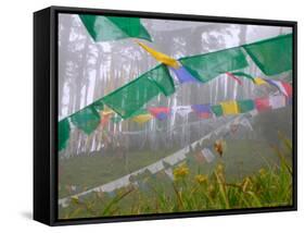 Praying Flags in the Dochula Pass, Between Wangdi and Thimphu, Bhutan-Keren Su-Framed Stretched Canvas