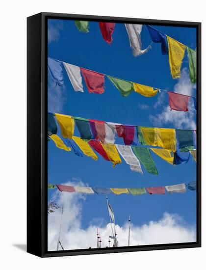 Praying Flags in the Tang Valley, Bumthang, Bhutan-Keren Su-Framed Stretched Canvas