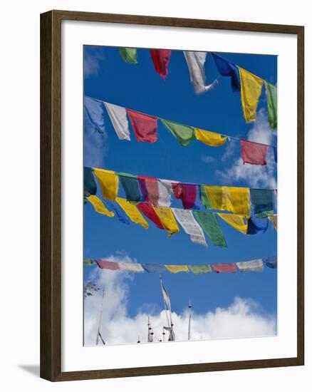 Praying Flags in the Tang Valley, Bumthang, Bhutan-Keren Su-Framed Photographic Print