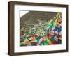 Praying Flags with Mt. Quer Shan, Tibet-Sichuan, China-Keren Su-Framed Photographic Print