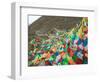 Praying Flags with Mt. Quer Shan, Tibet-Sichuan, China-Keren Su-Framed Photographic Print