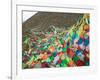 Praying Flags with Mt. Quer Shan, Tibet-Sichuan, China-Keren Su-Framed Photographic Print