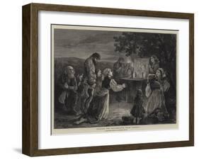 Praying for Deliverance from Cholera-Henry Woods-Framed Giclee Print