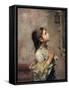 Praying Girl, Italian Painting of 19th Century-Roberto Ferruzzi-Framed Stretched Canvas