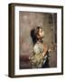 Praying Girl, Italian Painting of 19th Century-Roberto Ferruzzi-Framed Premium Giclee Print