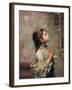 Praying Girl, Italian Painting of 19th Century-Roberto Ferruzzi-Framed Giclee Print