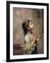 Praying Girl, Italian Painting of 19th Century-Roberto Ferruzzi-Framed Giclee Print