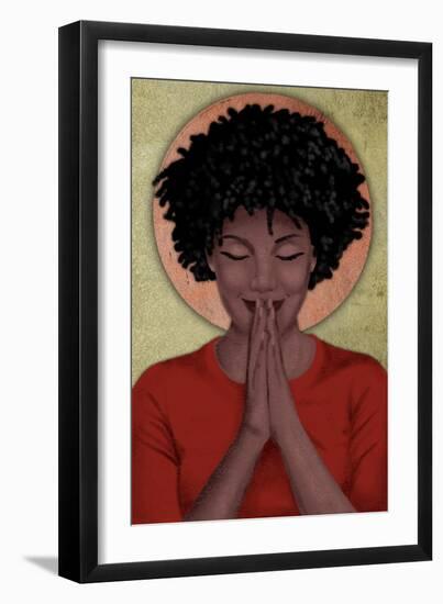 Praying Goddess 2-Marcus Prime-Framed Art Print